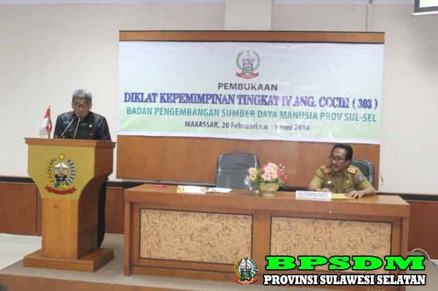 PEMBUKAAN DIKLAT PIM Tk. IV ANGKATAN CCCIII (303)