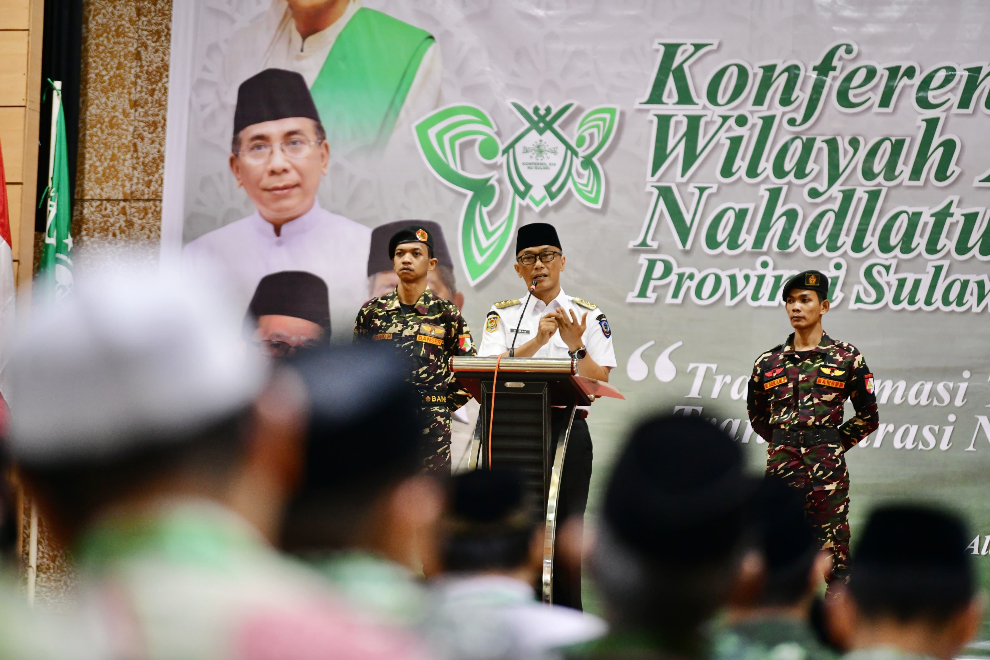 Berikut Tiga Pesan Prof Zudan Pj Gubernur Sulawesi Selatan di Konferwil NU Sulsel.