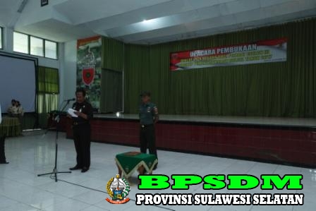PEMBUKAAN DIKLAT BELA NEGARA BAGI PEJABAT ESELON III LINGKUP PEMERINTAH PROVINSI SULAWESI SELATAN