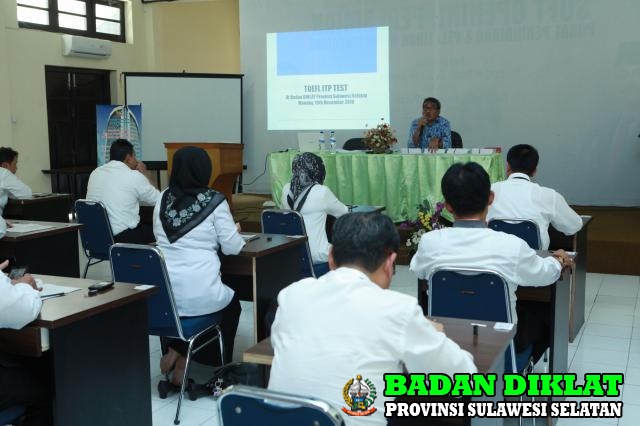 TOEFL BAGI PEJABAT ESELON II LINGKUP PEMERINTAH PROVINSI SULAWESI SELATAN
