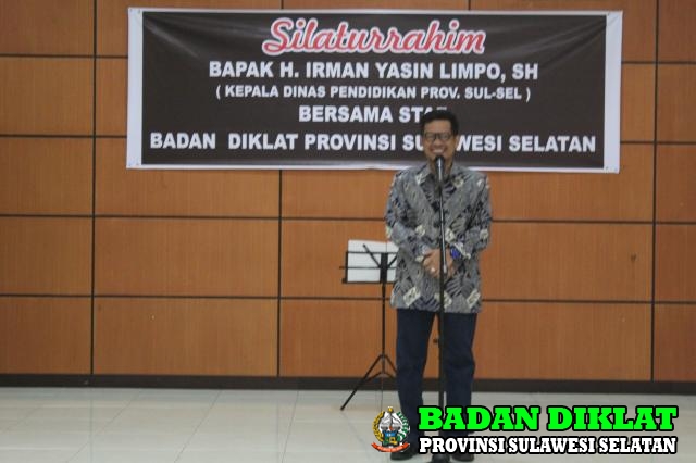 SILATURAHMI Bpk.IRMAN YL BERSAMA STAF BADIKLAT PROV. SULSEL