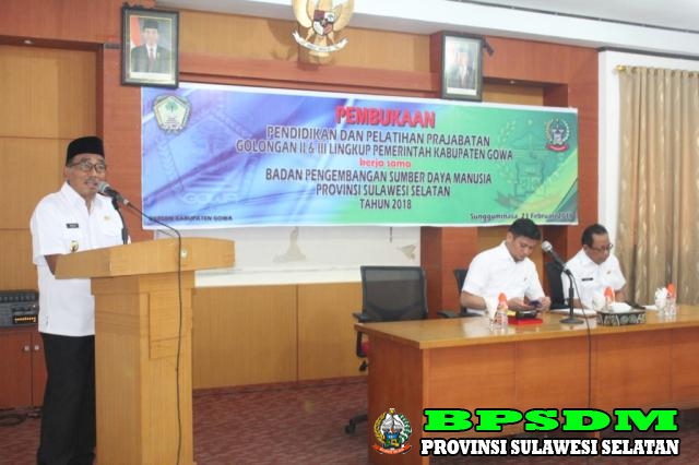 PRAJABATAN GOL. II & III LINGKUP PEMKAB. GOWA KERJASAMA BPSDM PROV. SULSEL