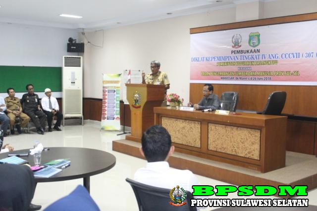 DIKLAT PIM TK. IV ANGKATAN CCCVII (307) PEMKAB. PASANGKAYU KERJASAMA BPSDM PROV. SULSEL