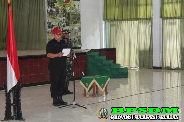 UPACARA PENUTUPAN DIKLAT BELA NEGARA BAGI PEMERINTAH DESA KABUPATEN LUWU TIMUR