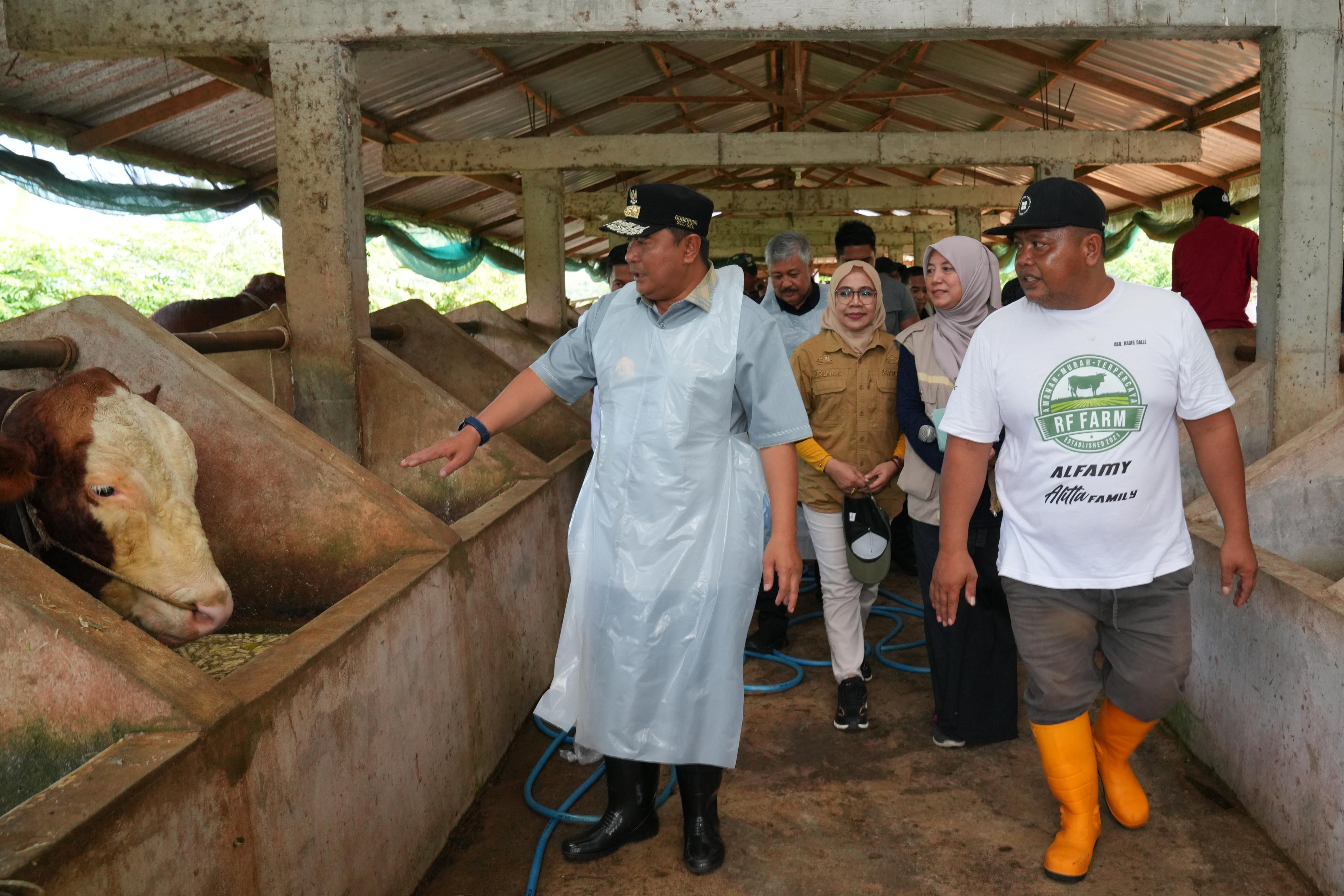 DI PINRANG, Pj. GUBERNUR SULSEL KUNJUNGI BANGSAL PASCA PANEN, TEBAR BENIH IKAN DAN INSEMINASI BUATAN
