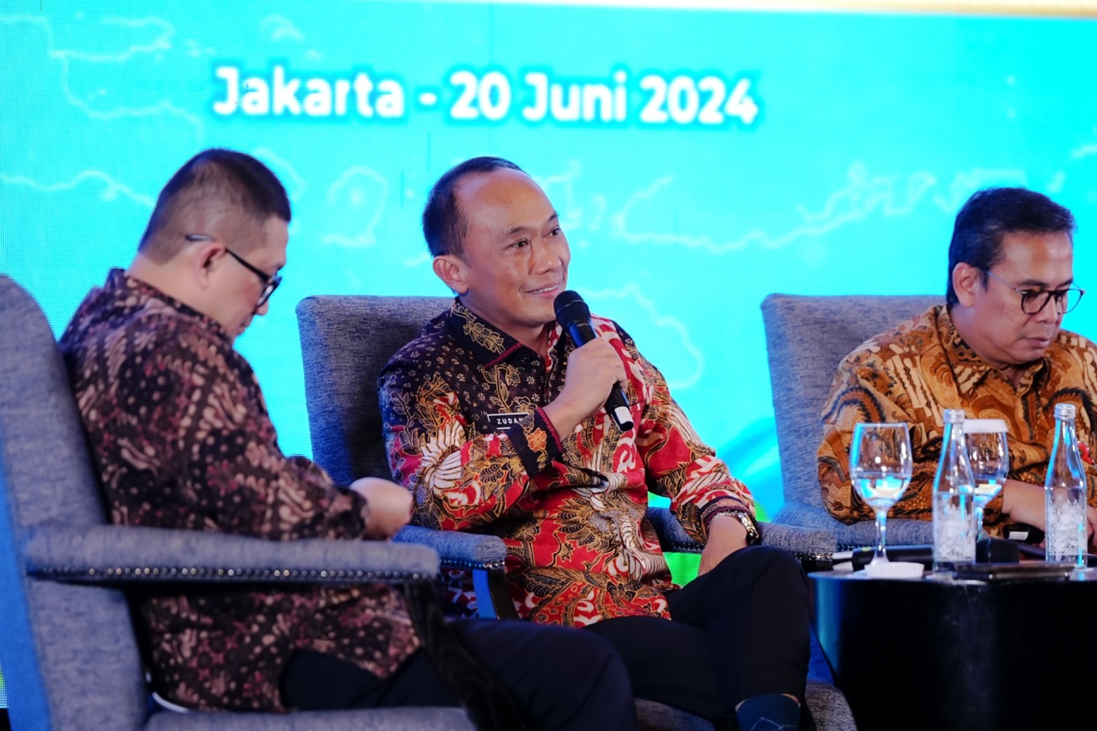 PJ Gub Sulsel Prof Zudan Narasumber Talkshow Rakernas BIG Untuk Penguatan Transformasi Informasi Geo