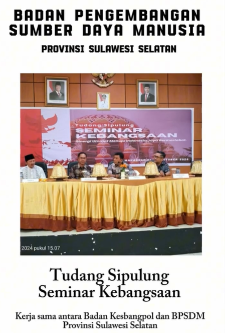 TUDANG SIPULUNG SEMINAR KEBANGSAAN YANG DIADAKAN DI AULA KAMPUS 1 BPSDM PROV. SULSEL