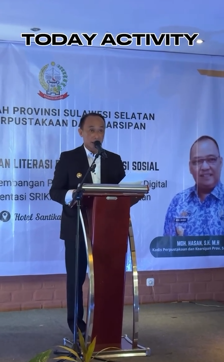 Pj.Gubernur Sulsel Buka Workshop Pengembangan Perpustakaan Digital