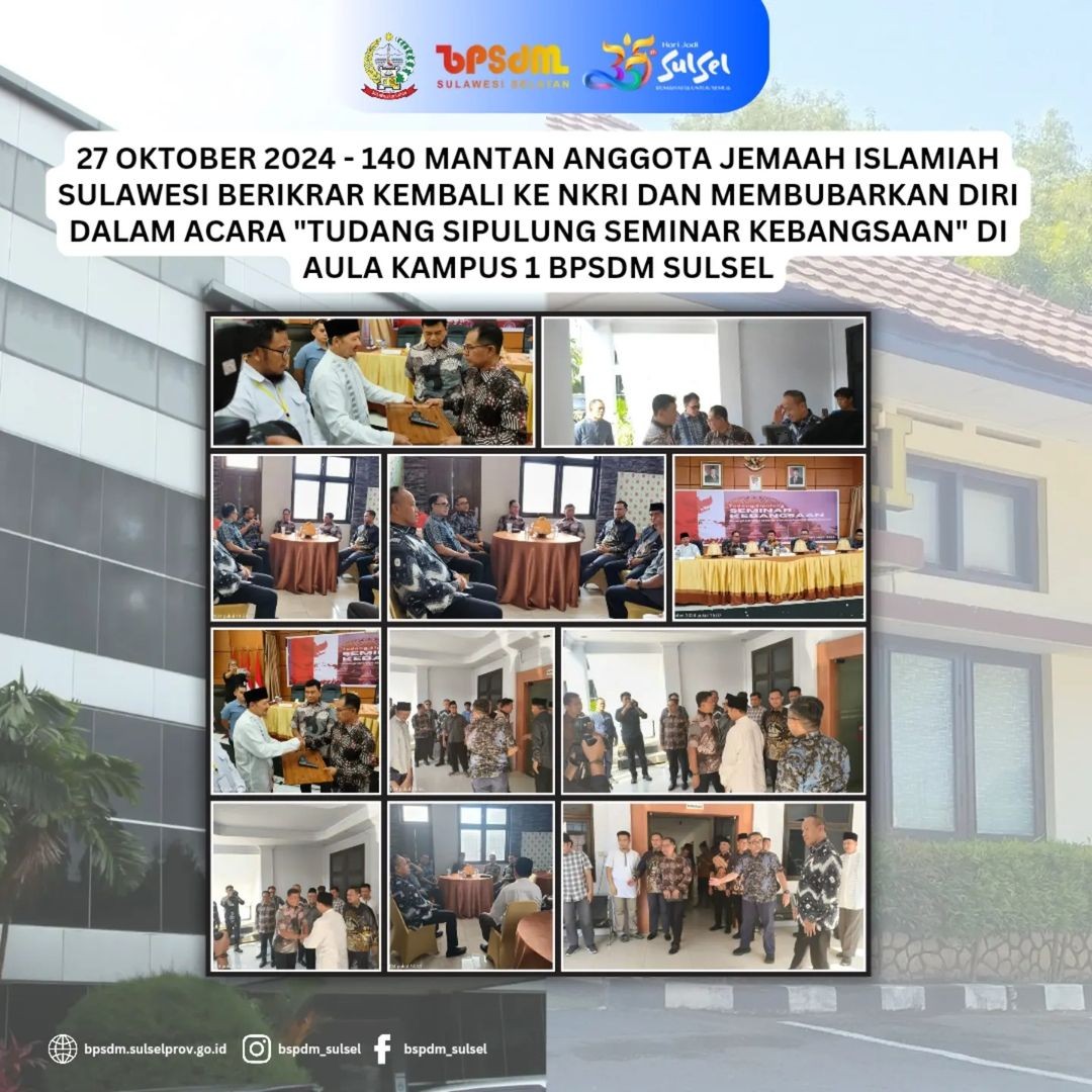 140 MANTAN ANGGOTAJEMAAH ISLAMIAH KEMBALI KE NKRI