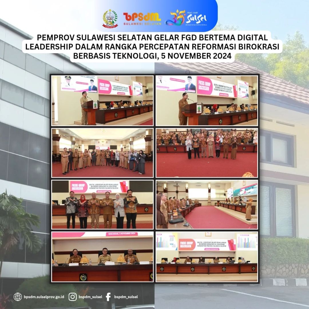 PEMERINTAH PROVINSI SULAWESI SELATAN GELAR FGD