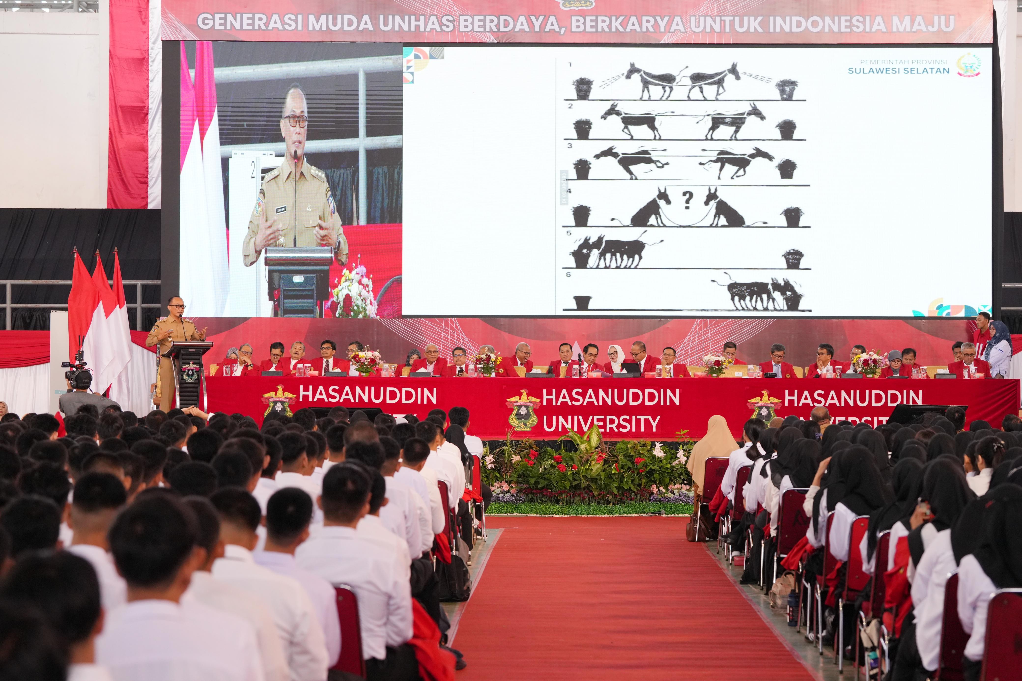 MAHASISWA BARU UNHAS DAPAT KEJUTAN DARI PJ GUBERNUR PROF ZUDAN