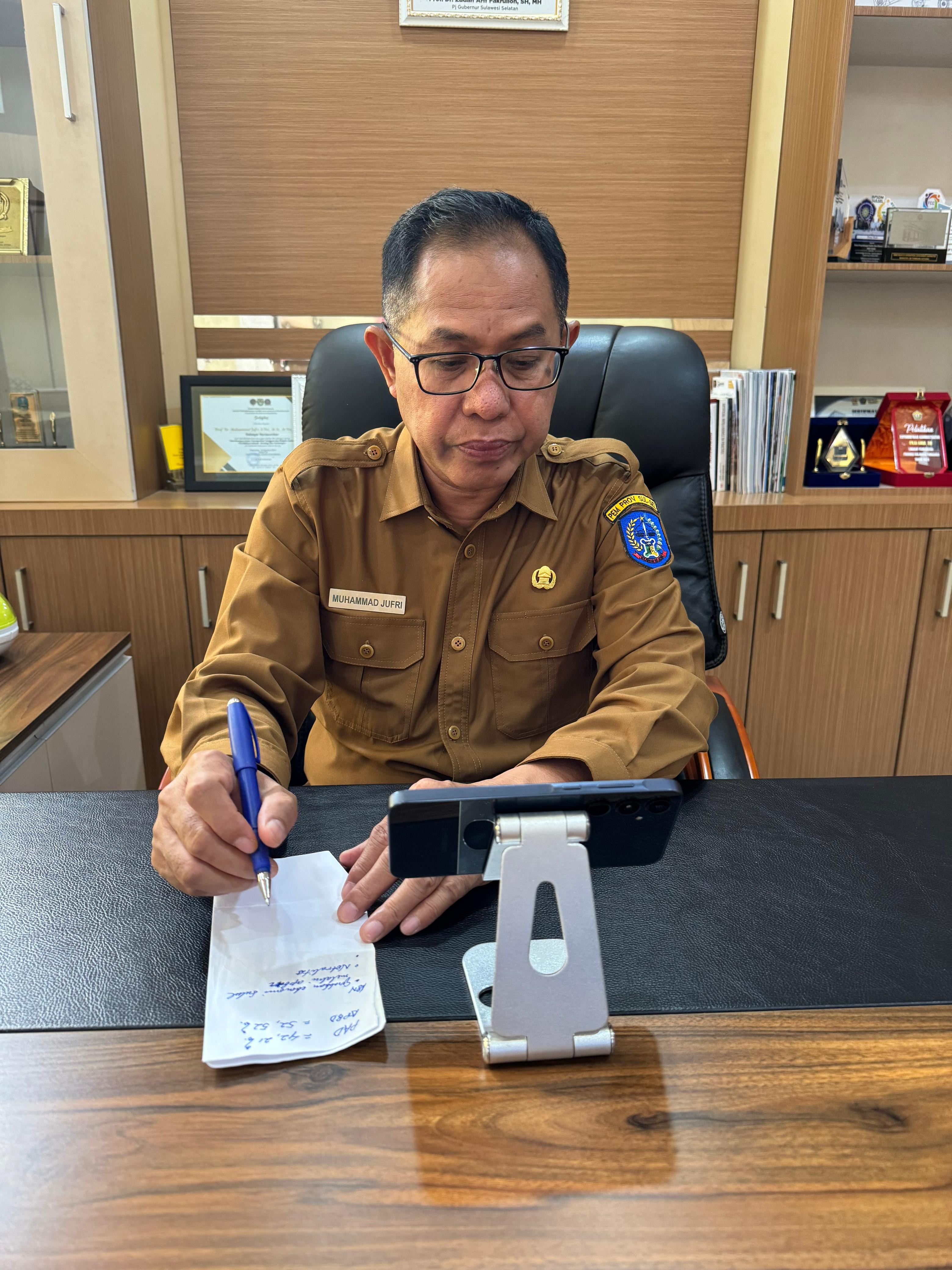 Apel Pagi Virtual Di pimpin Langsung Oleh Pj Gubernur Provinsi Sulsel