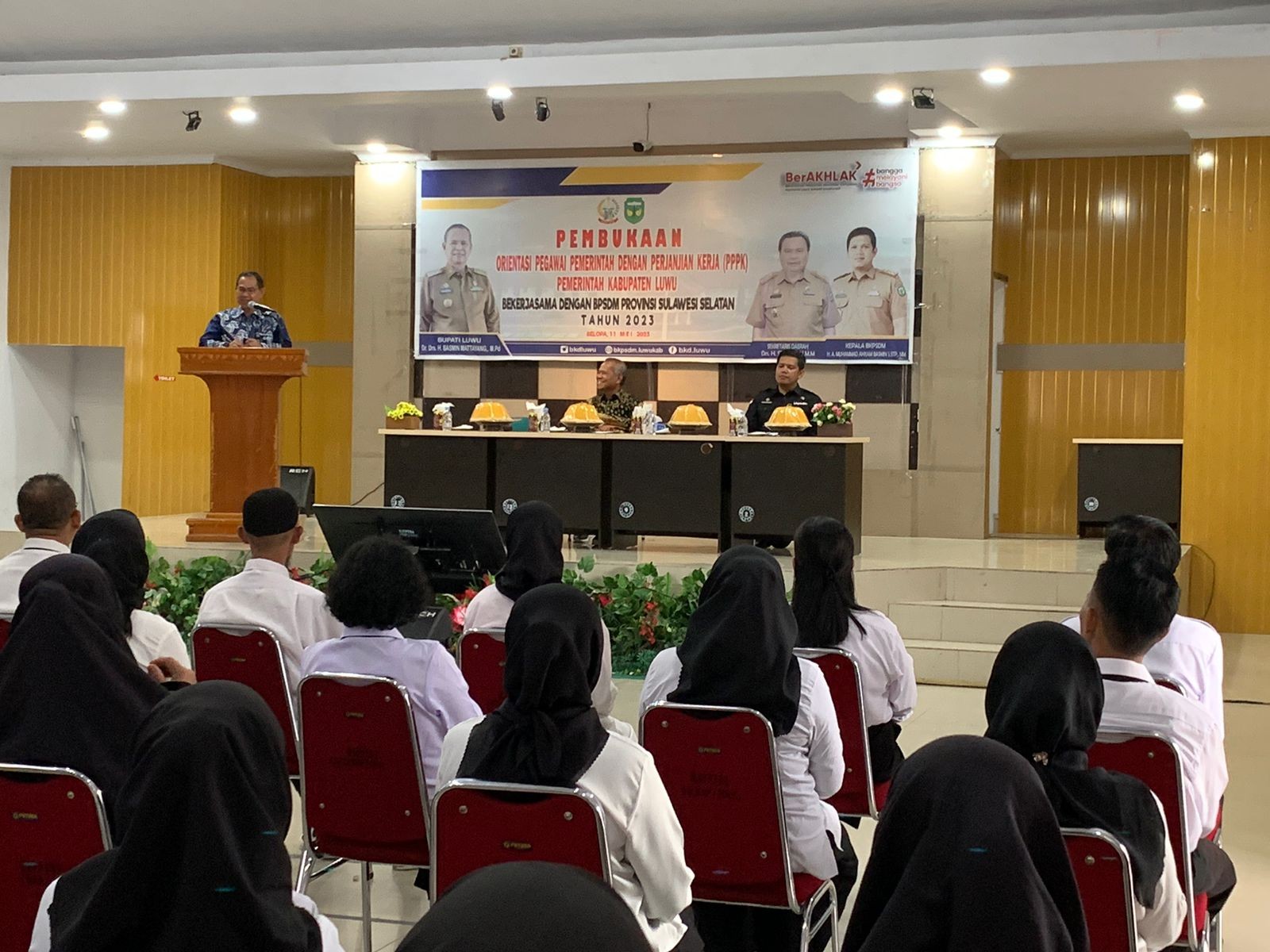 SEBANYAK 592 PESERTA PPPK DIBUKA LANGSUNG OLEH BUPATI LUWU