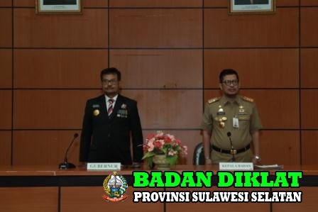 GUBERNUR SULSEL DAN KEPALA BADAN DIKLAT PROVINSI SULSEL