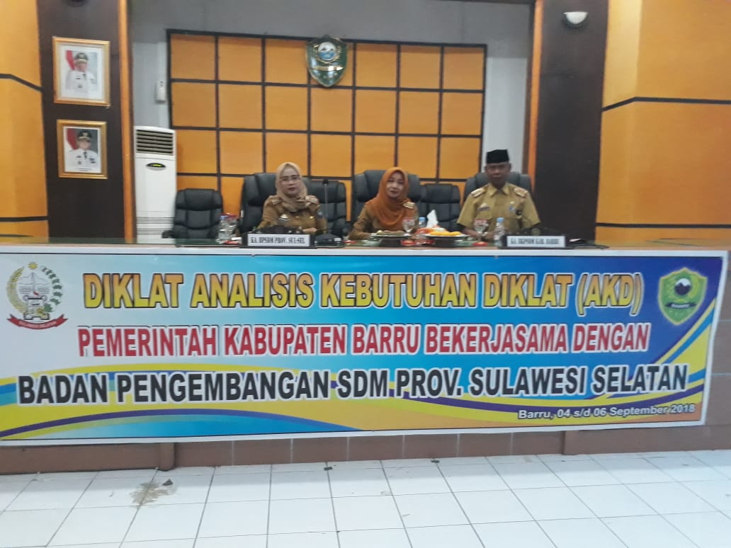 Pembukaan Diklat AKD Kab. Barru Pembukaan Diklat AKD Kab. Barru